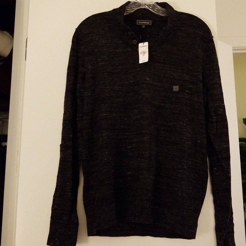 Express - Henley Shawl Sweater - New w/tag Size S